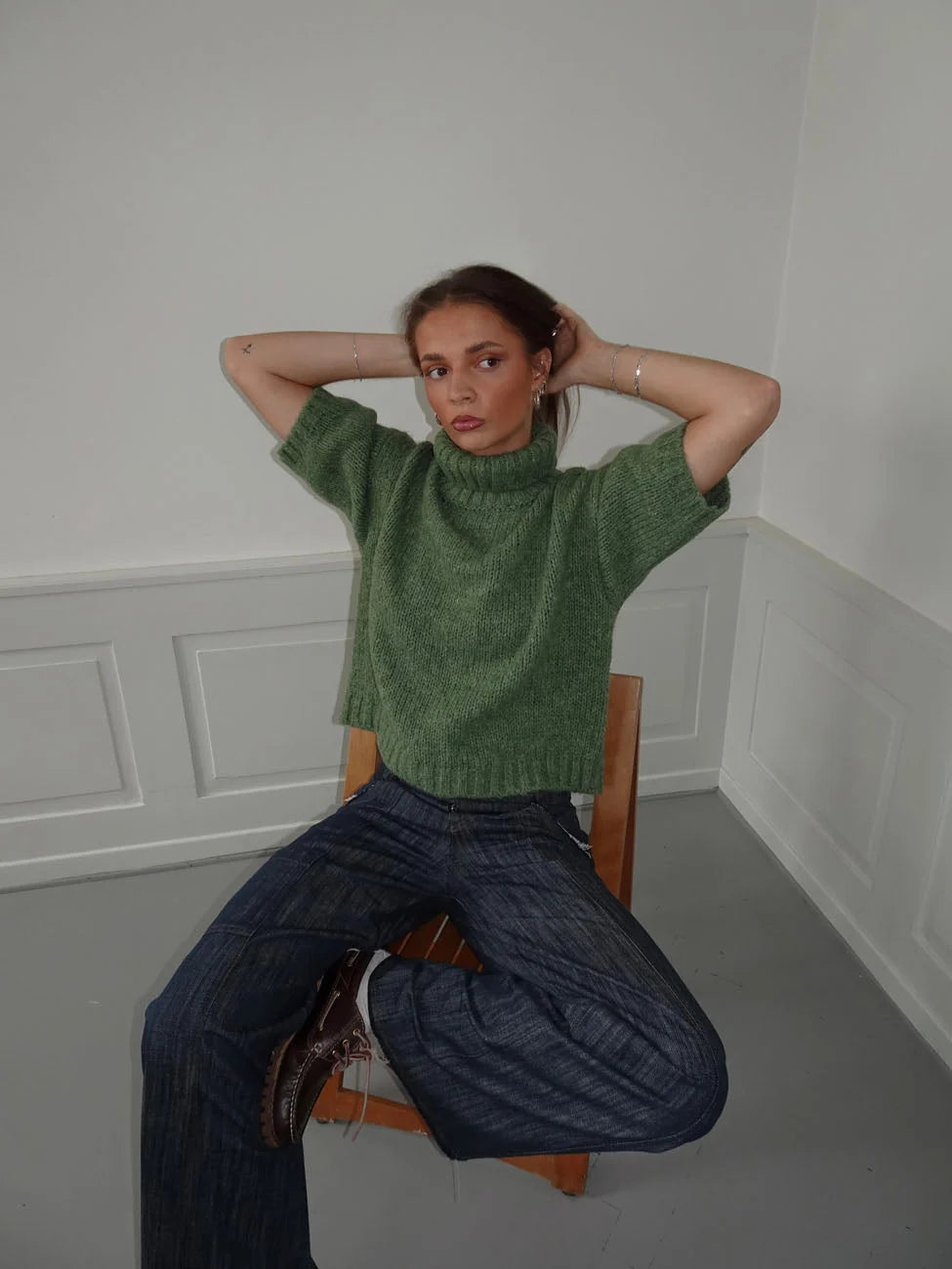 ELODIE KNIT PONCHO