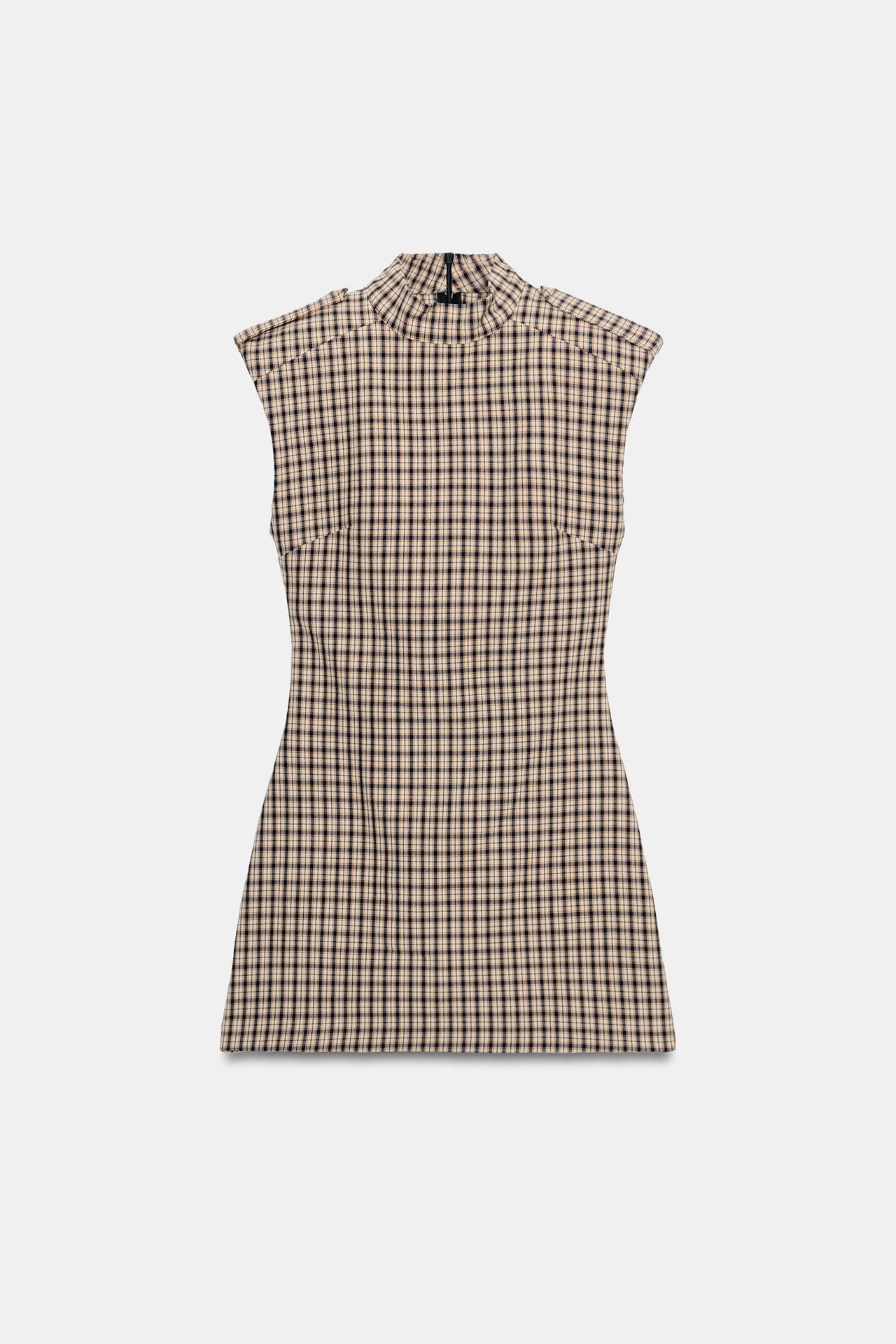 CLARA CHECK MINI DRESS