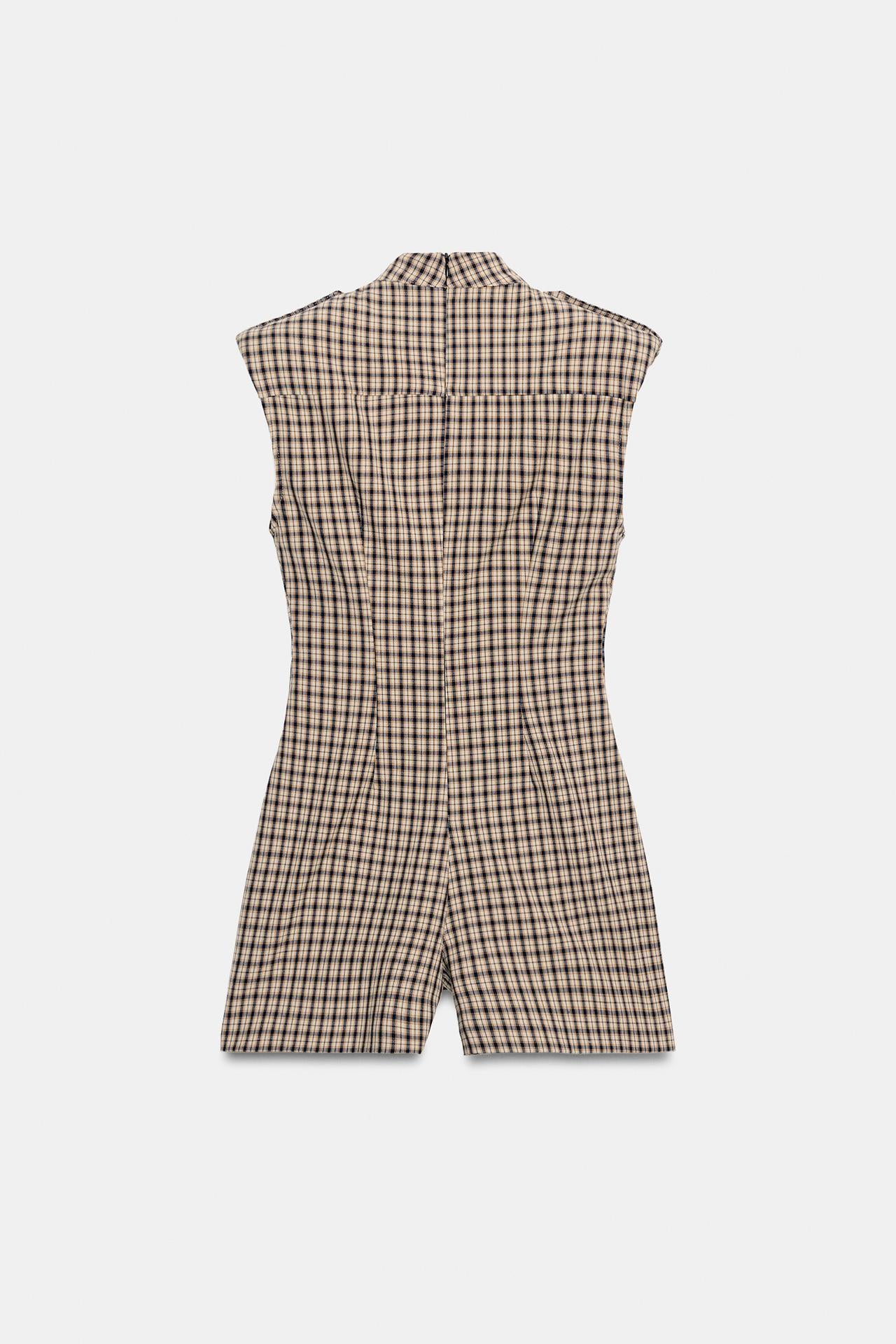 CLARA CHECK MINI DRESS