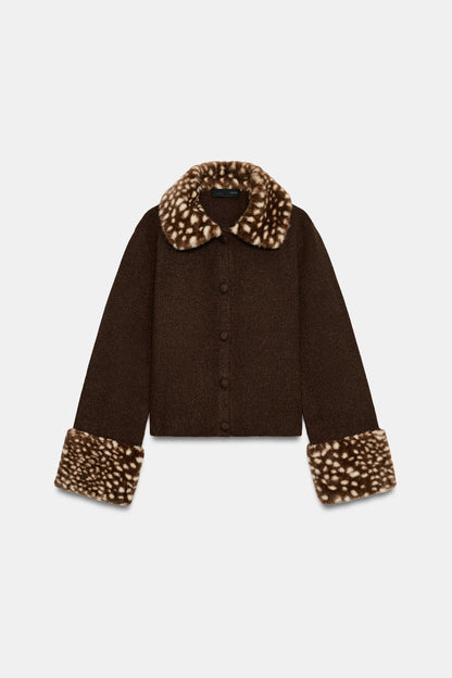 FAWN TRIM JACKET