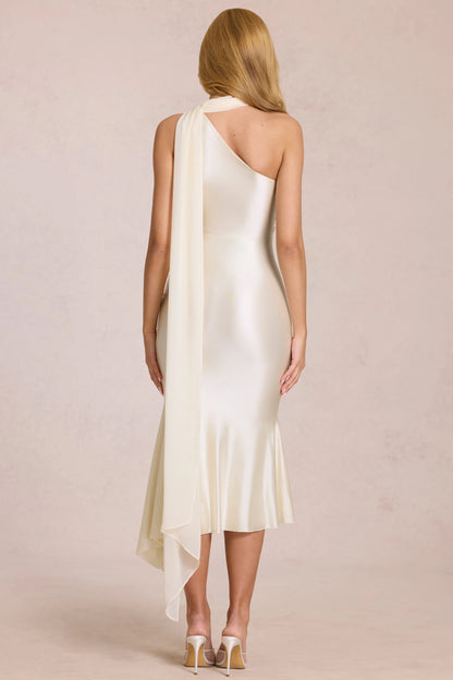 SERENA SATIN MIDI DRESS