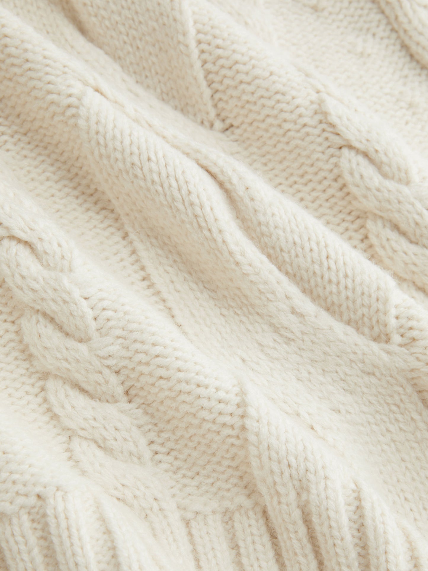 NAYA CABLE KNIT PONCHO