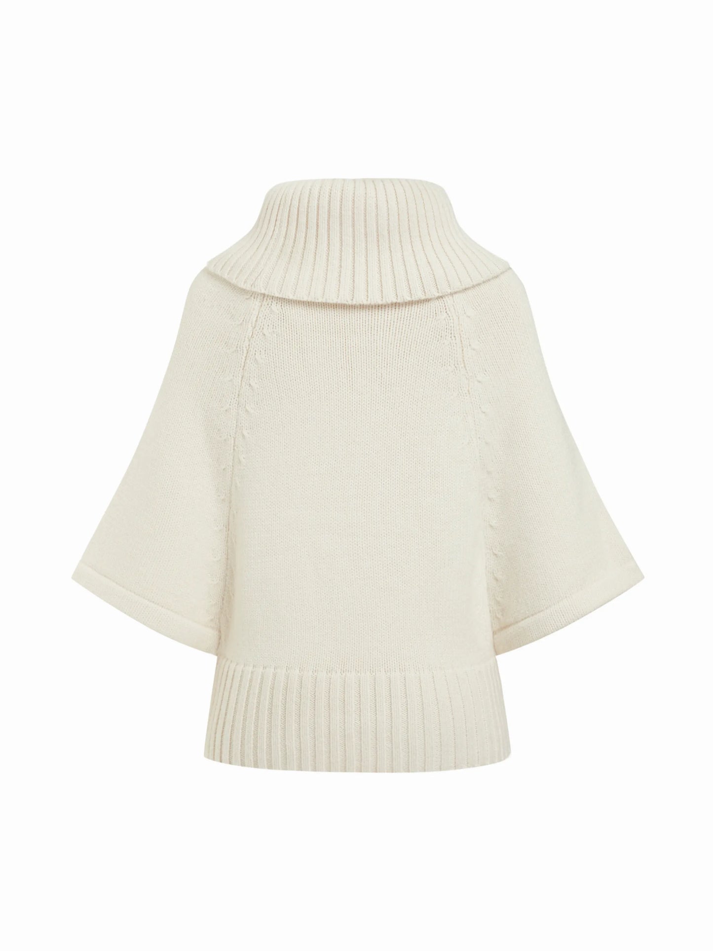 NAYA CABLE KNIT PONCHO
