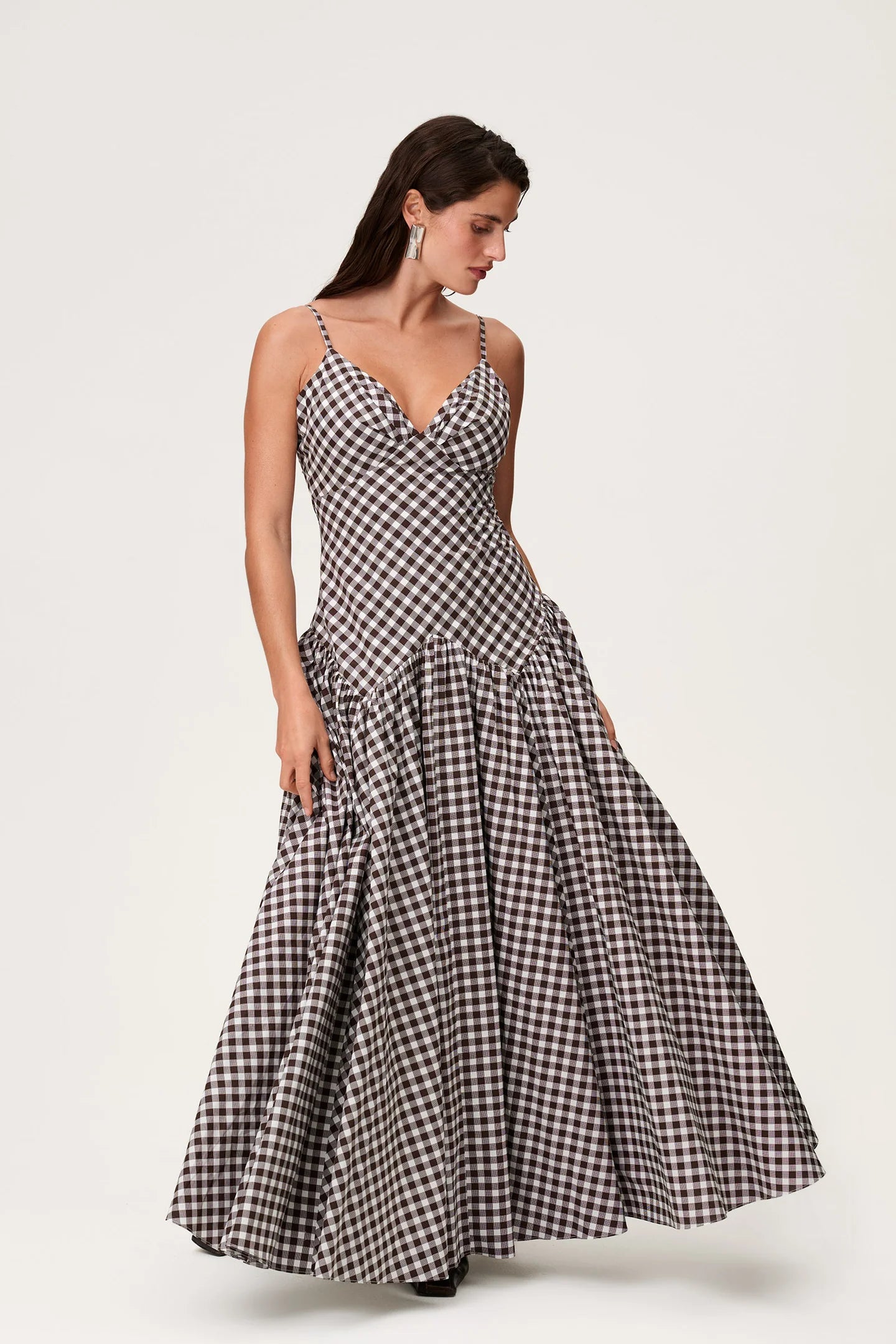 CLARA GINGHAM MAXI DRESS
