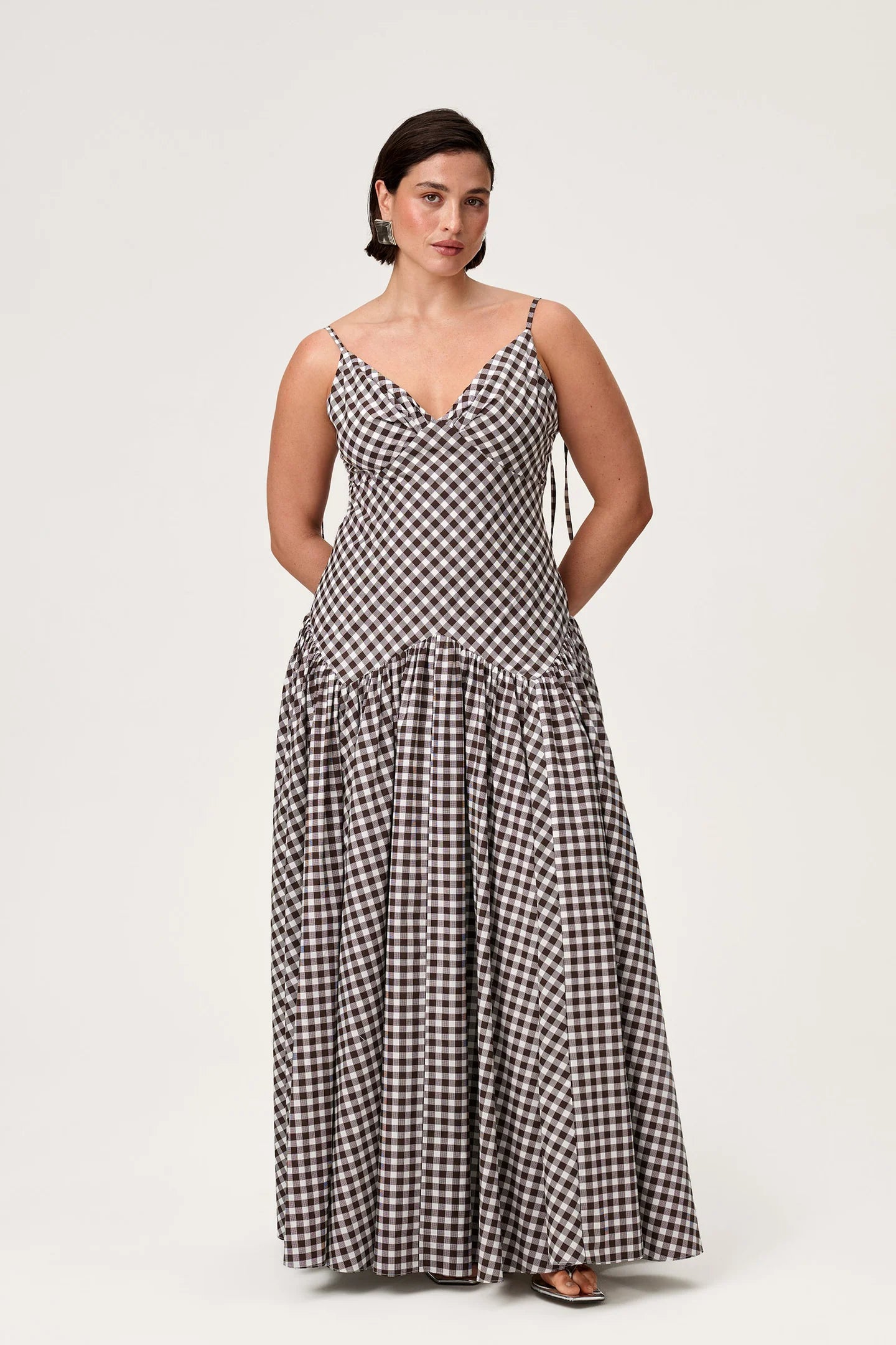 CLARA GINGHAM MAXI DRESS