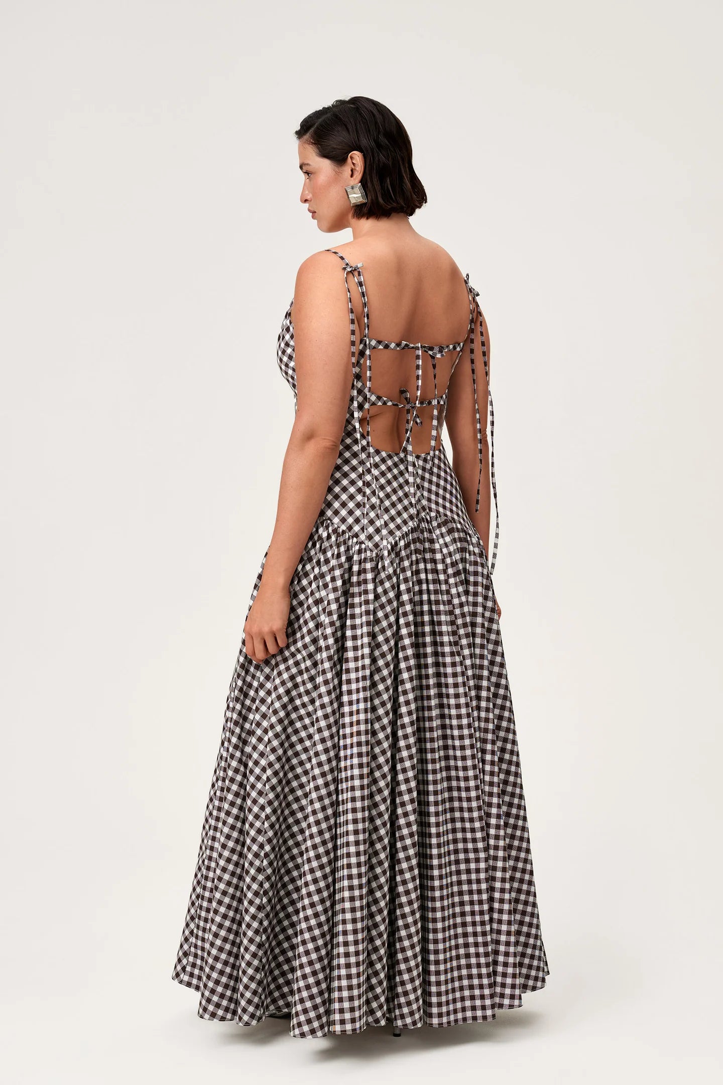 CLARA GINGHAM MAXI DRESS