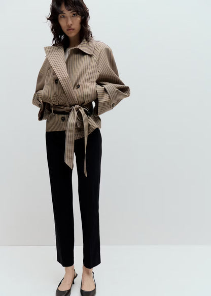 ANESIA BELTED COAT