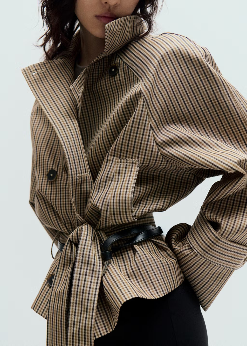 ANESIA BELTED COAT