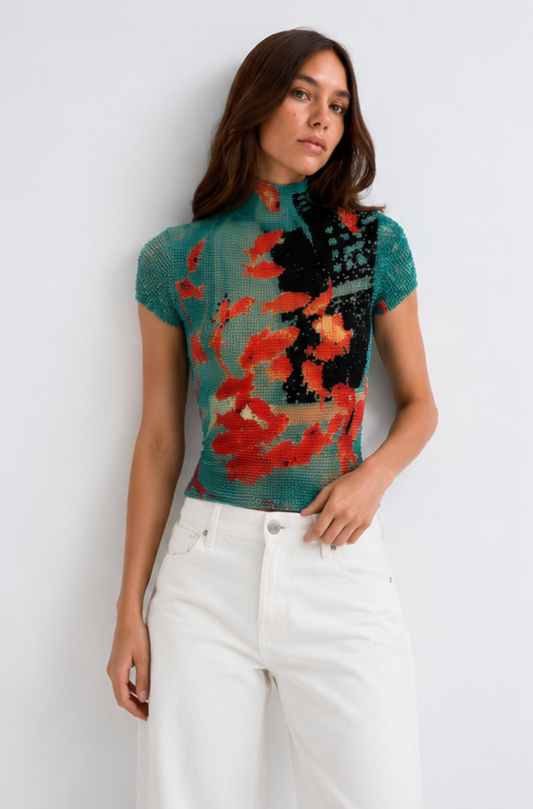 CORALIA MESH TOP