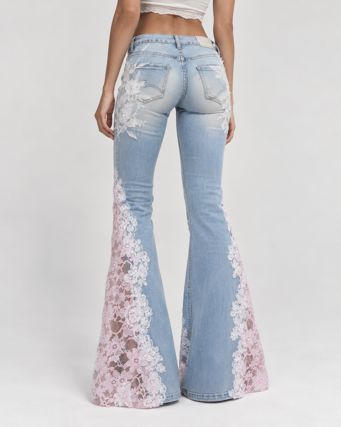 ROSIE FLORAL LACE JEANS