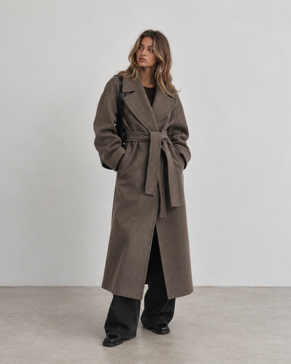 VIENNA BELTED LONG COAT