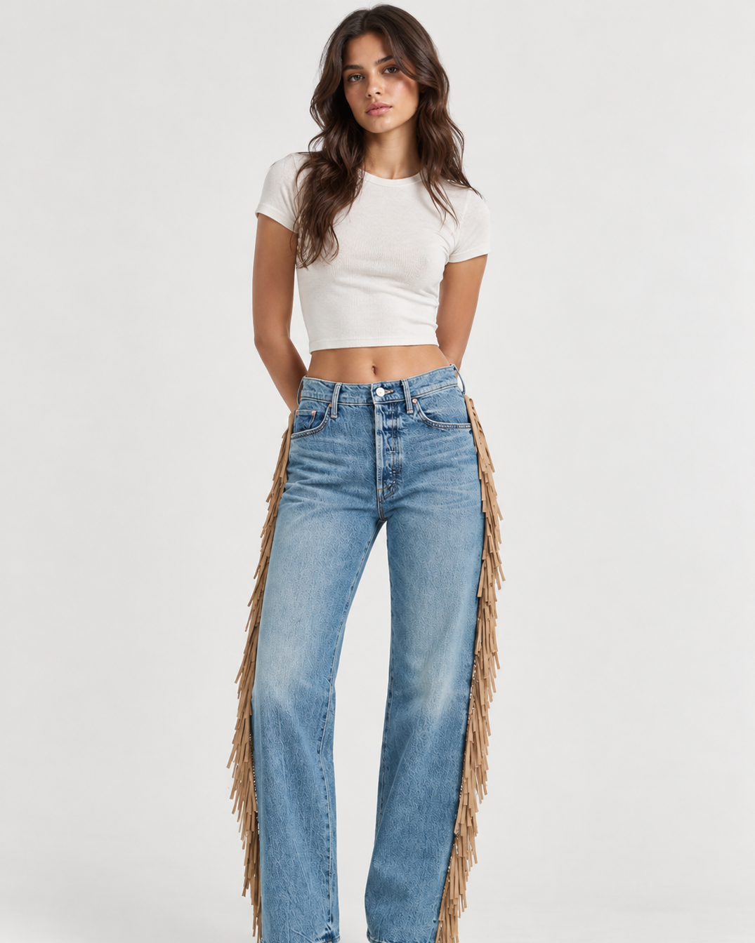 ROMY FRINGED JEANS