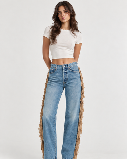 ROMY FRINGED JEANS