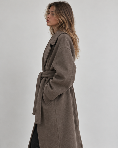 VIENNA BELTED LONG COAT