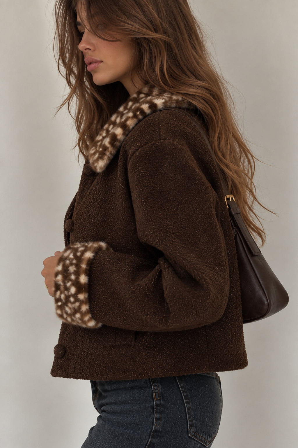 FAWN TRIM JACKET