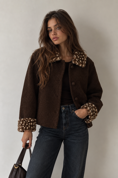FAWN TRIM JACKET