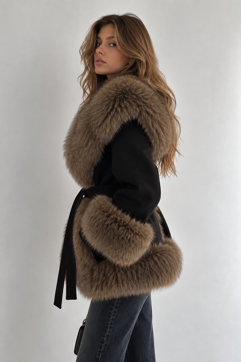 MONROE FAUX FUR COAT