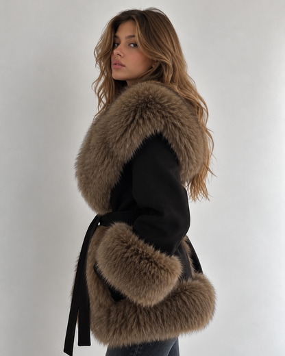 MONROE FAUX FUR COAT