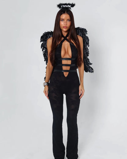XANDRA LACE JUMPSUIT