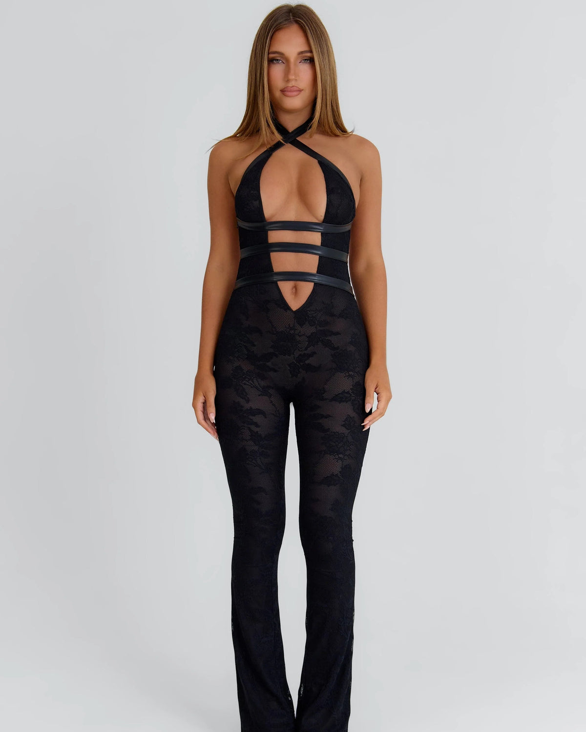 XANDRA LACE JUMPSUIT