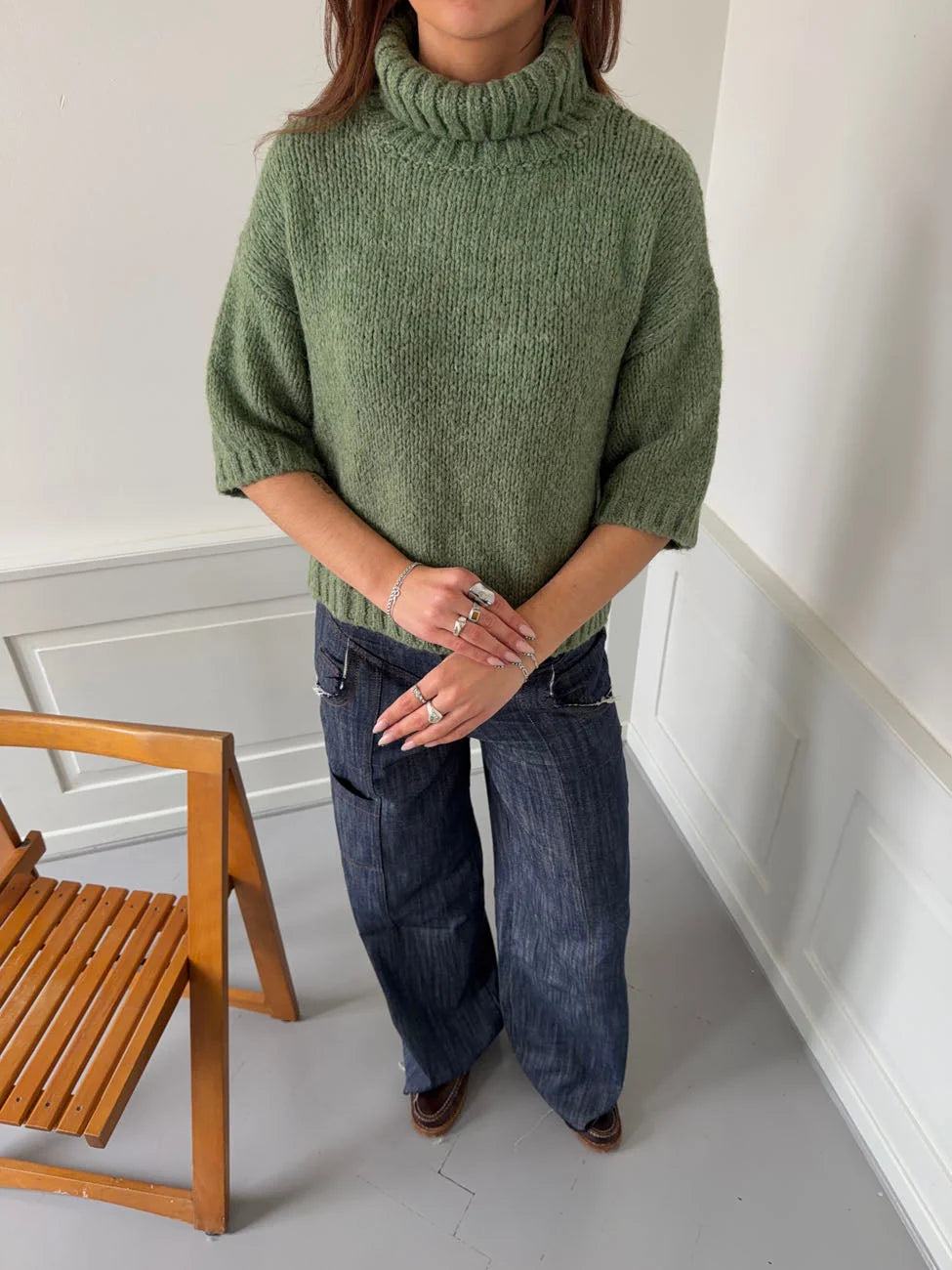 ELODIE KNIT PONCHO
