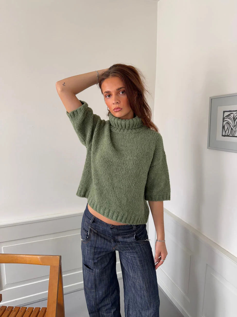 ELODIE KNIT PONCHO