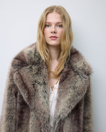 MILAN FAUX FUR COAT