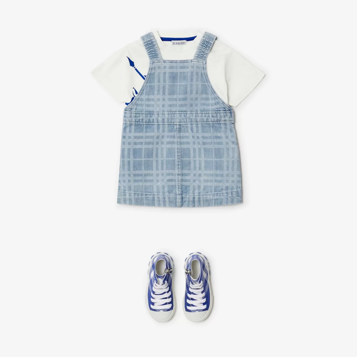 Burberry Check Denim Pinafore Dress*Barn Klänningar