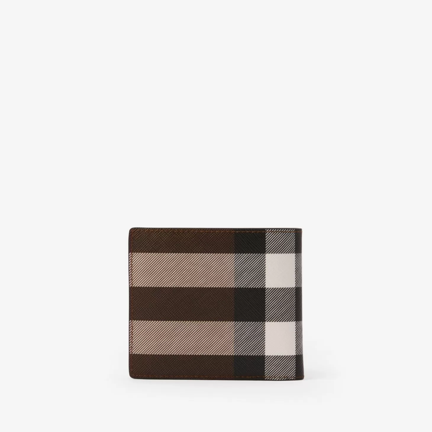 Burberry Check och läder bifold myntplånbok*Män Plånböcker och kortfodral