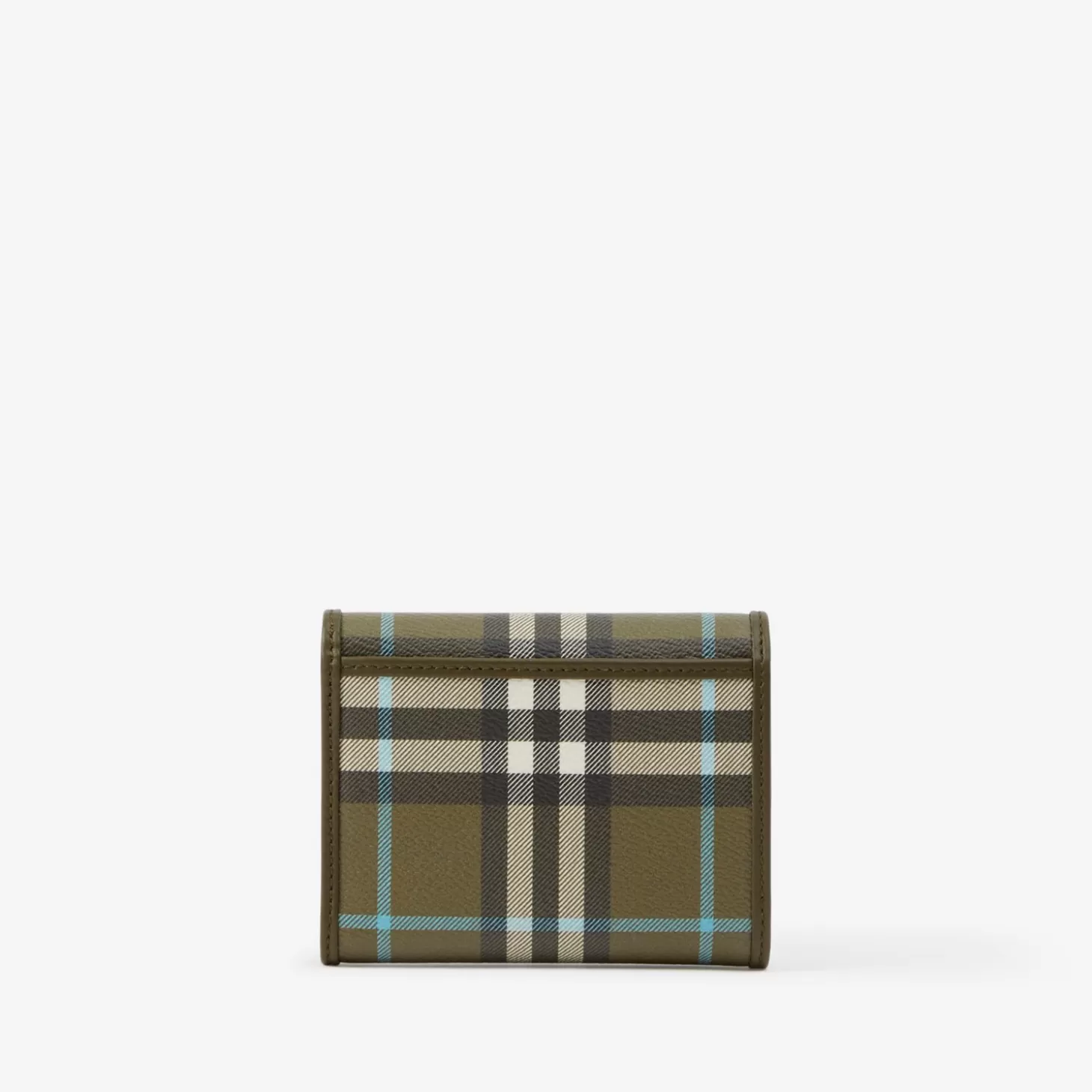 Burberry Check Och Läder Liten Vikbar Plånbok*Kvinnor Plånböcker och kortfodral