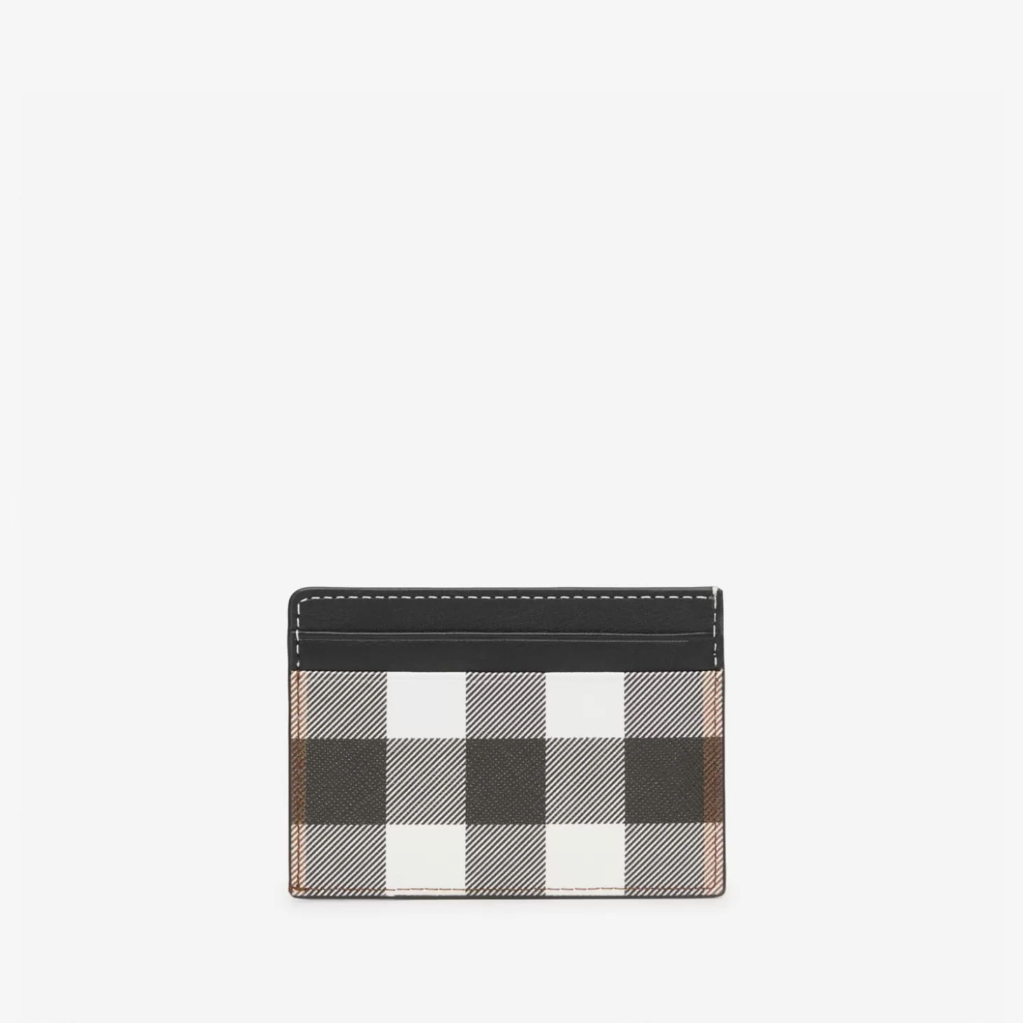 Burberry Check och läderkortfodral*Män Plånböcker och kortfodral