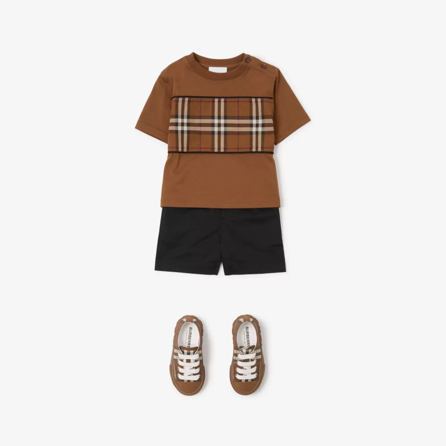 Burberry Check Panel Bomullsshorts*Barn Kjolar och byxor