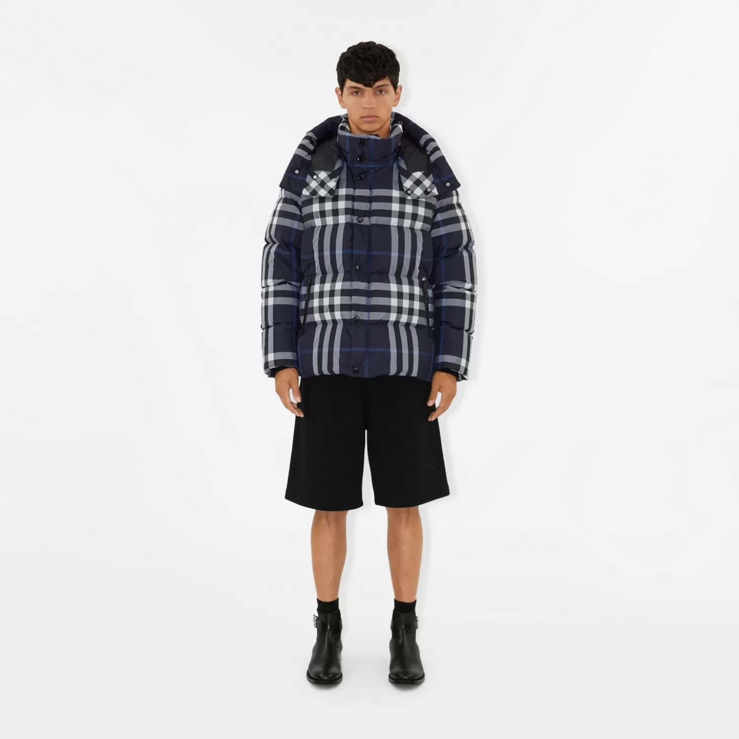 Burberry Check Puffer Jacket*Män Pufferjackor | Kaffor och jackor