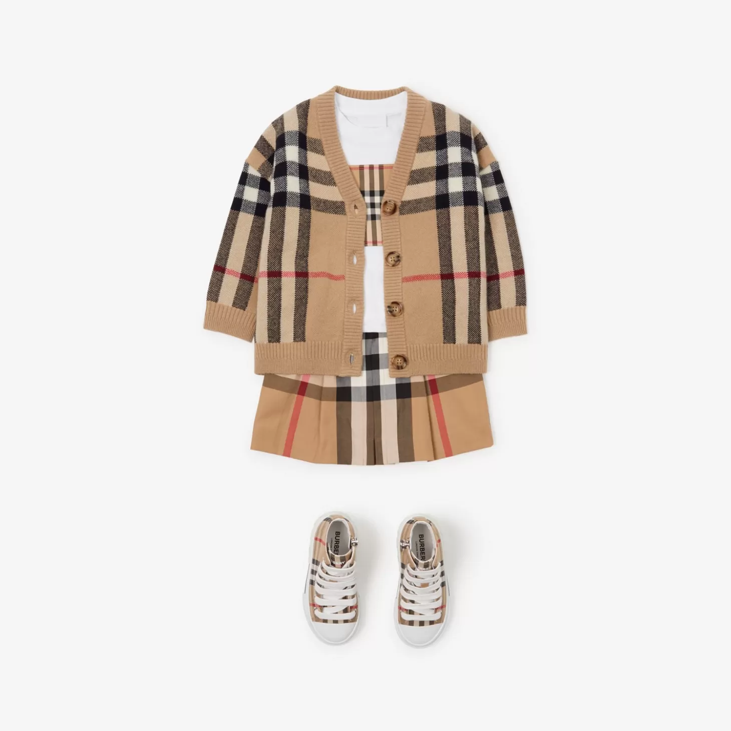 Burberry Check Ull Cashmere Cardigan*Barn Bebispresenter | Stickat och sweatshirts