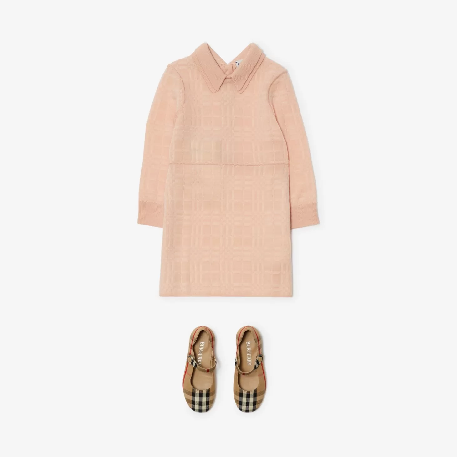 Burberry Check Wool Blend Dress*Barn Klänningar