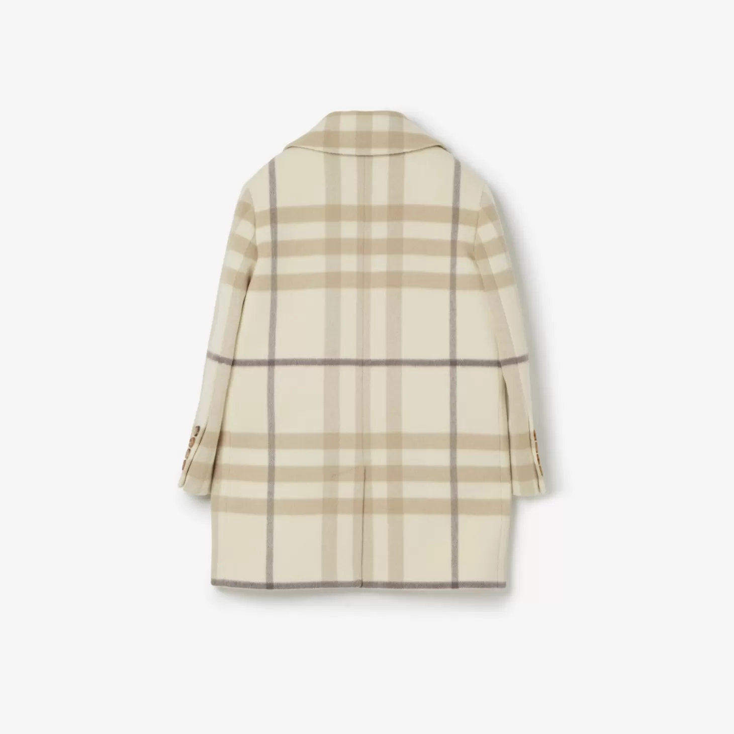 Burberry Check Wool Cashmere Coat*Barn Badkläder | Kaffor och jackor