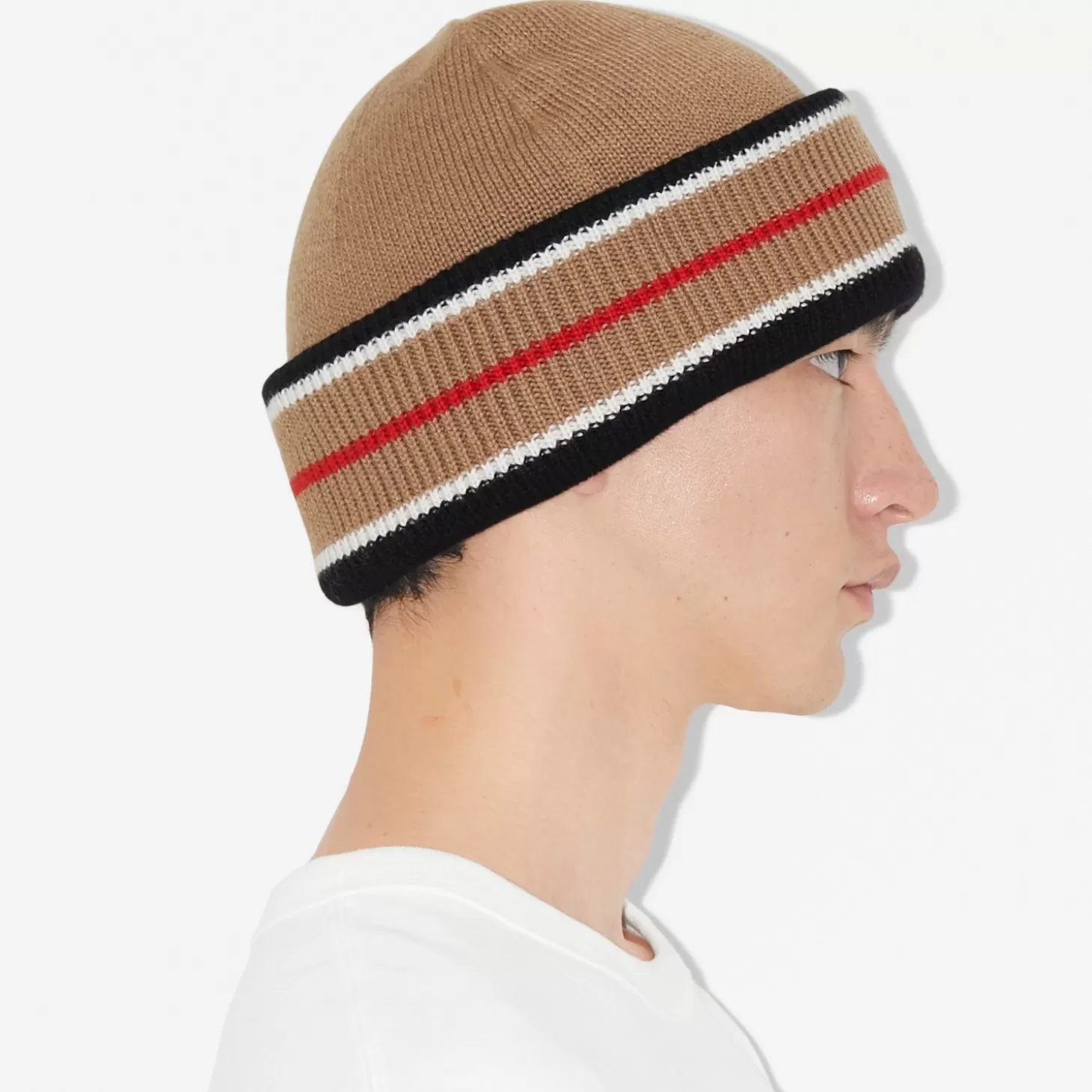 Burberry Ikon Stripe Beanie*Män Mössor och handskar