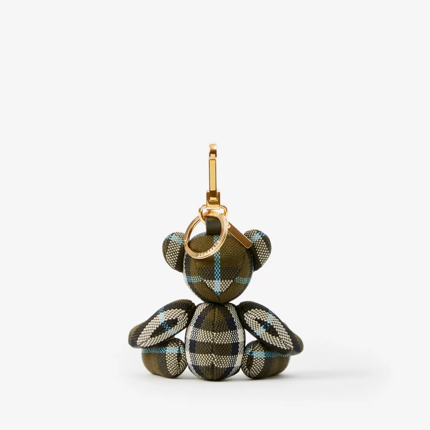 Burberry Kolla bomull Thomas Bear Charm*Kvinnor Nyckel- och väskaberlocker