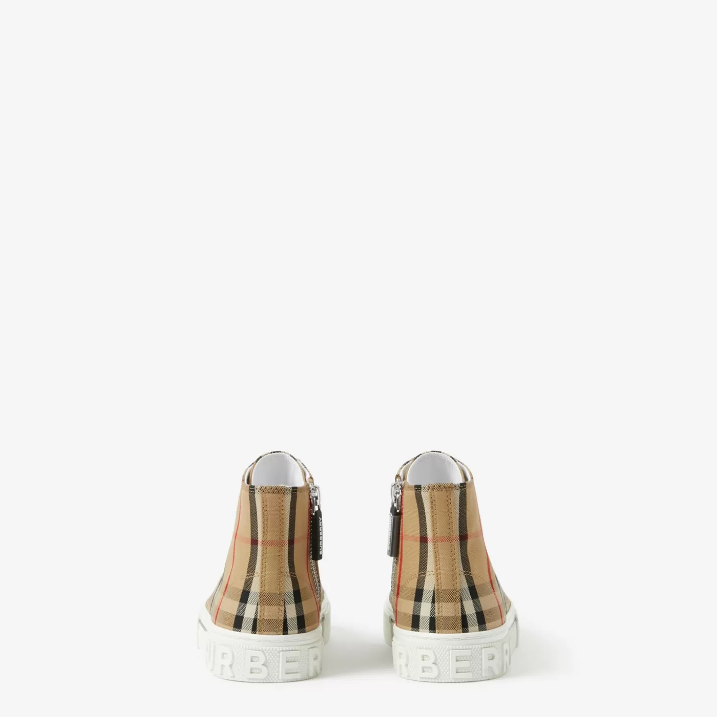 Burberry Kolla bomullssneakers med hög topp*Barn Skor