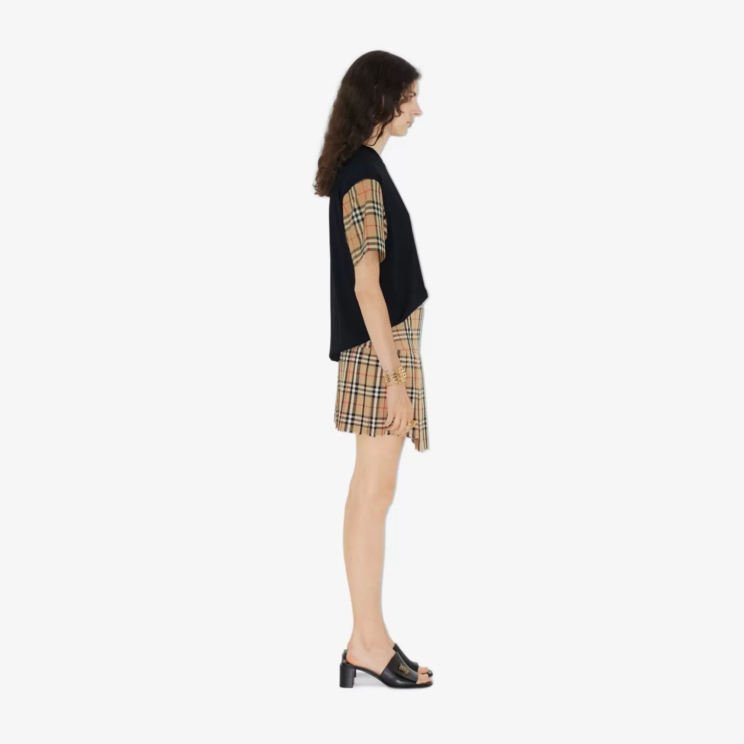 Burberry Kolla Ull Mini Kilt*Kvinnor Kjolar