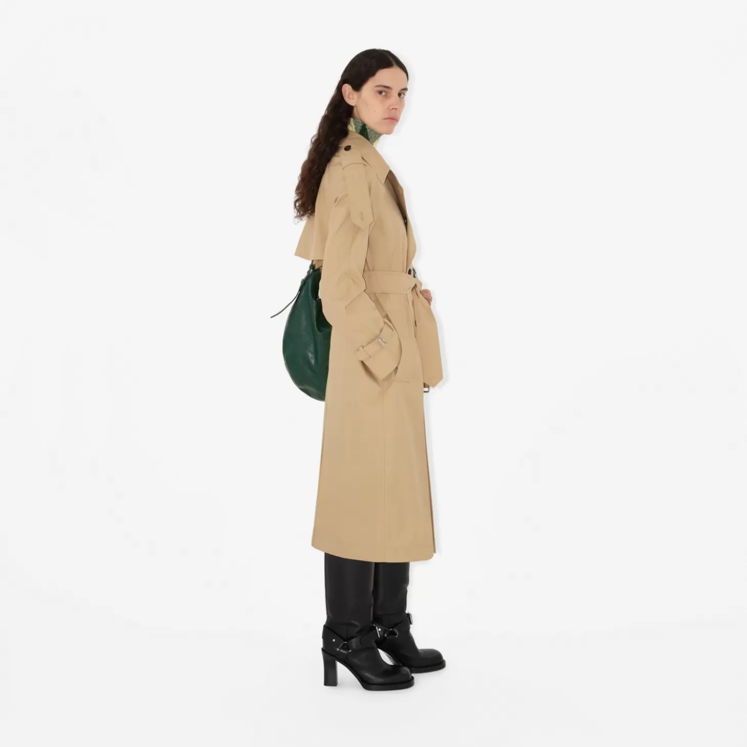 Burberry Lång Gabardine trenchcoat*Kvinnor Kaffor och jackor | Trenchcoats