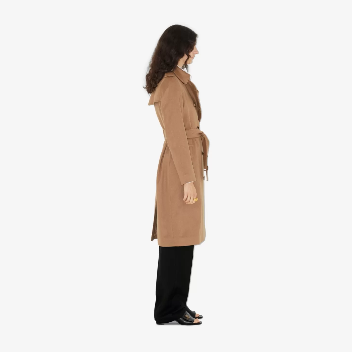 Burberry Lång kashmirblandning från Kensington trenchcoat*Kvinnor Kaffor och jackor | Trenchcoats