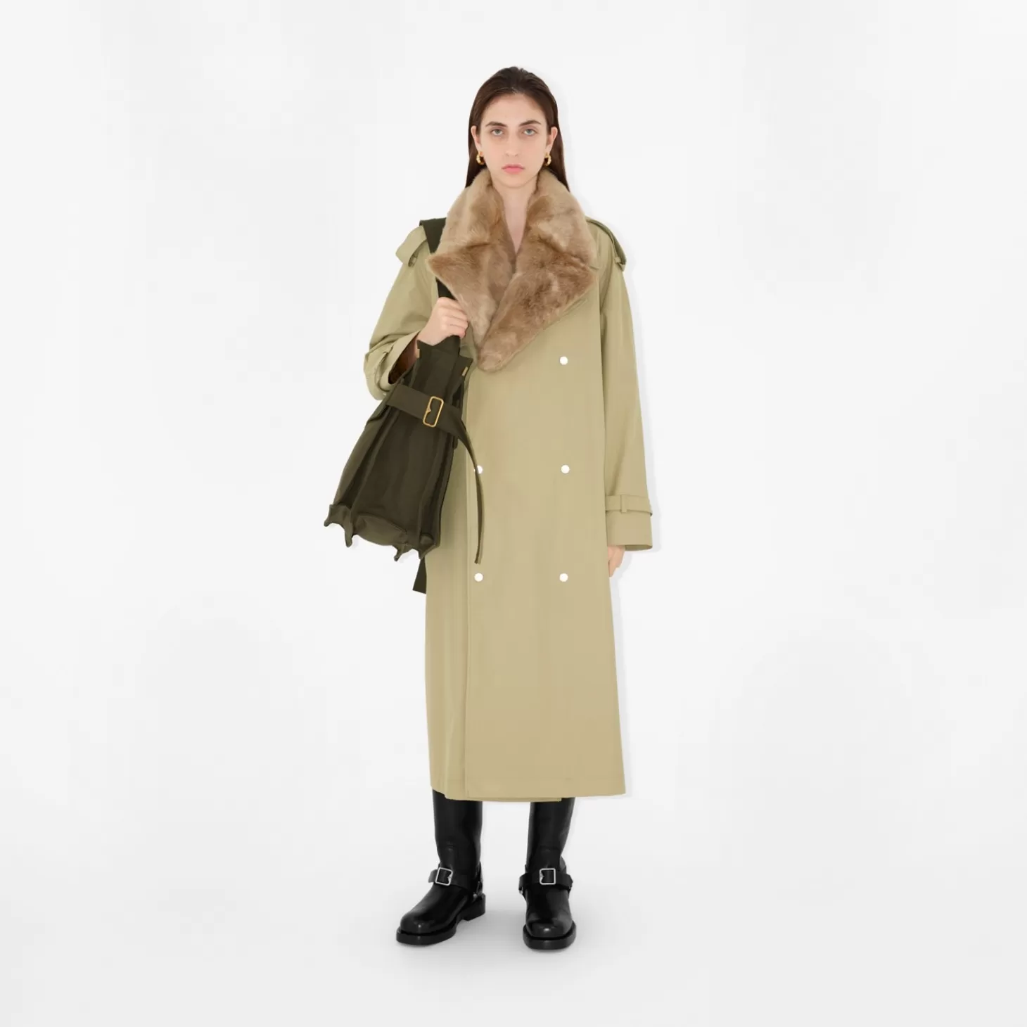 Burberry Lång Kennington trenchcoat*Kvinnor Kaffor och jackor | Trenchcoats