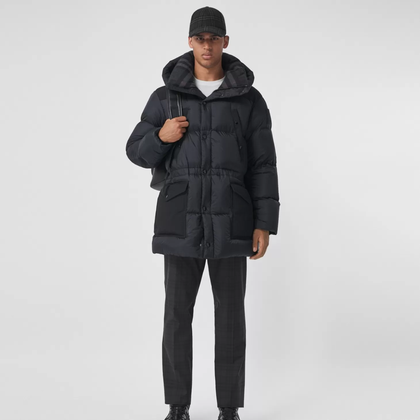 Burberry Logotyp Applikation Nylon Puffer Coat*Män Pufferjackor | Kaffor och jackor