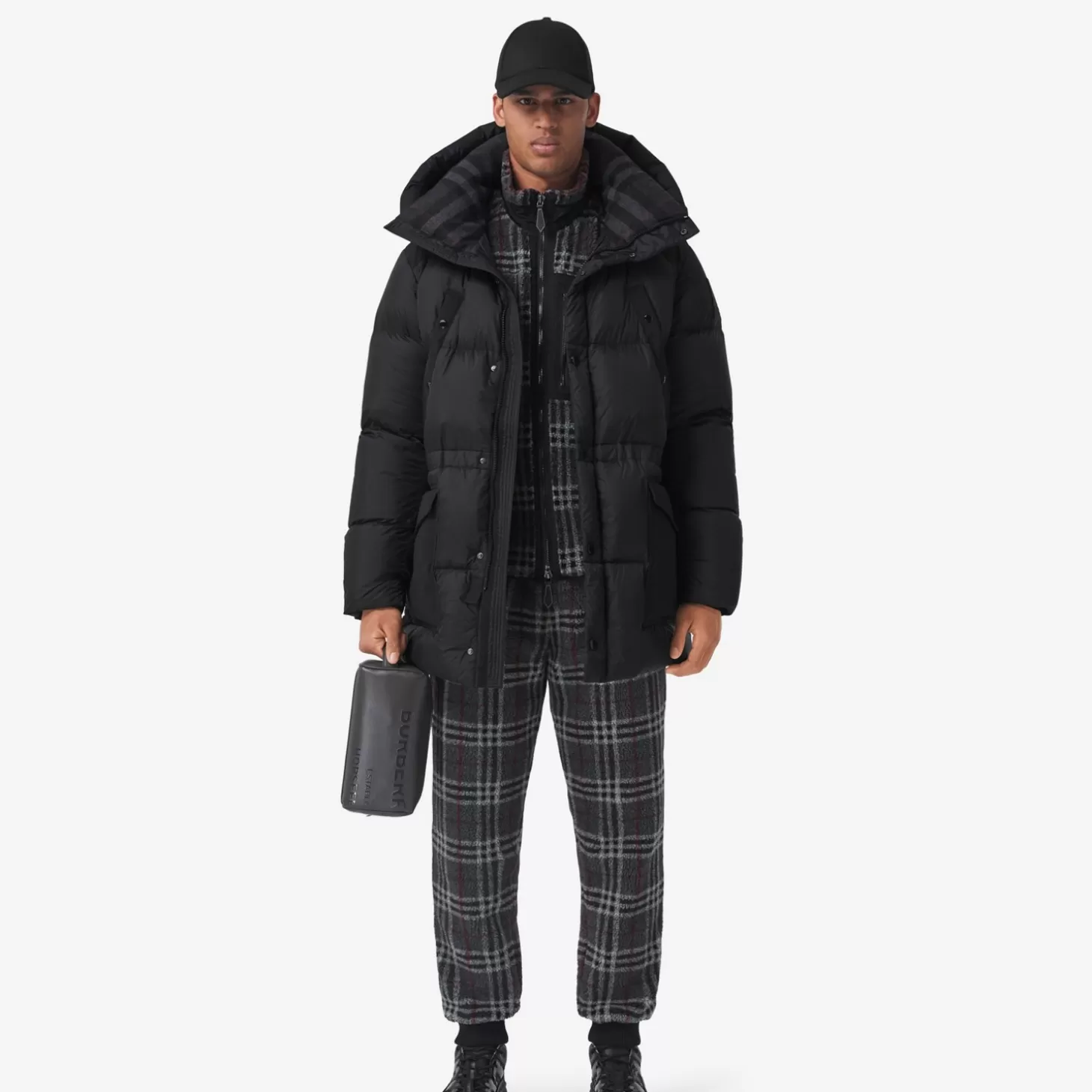 Burberry Logotyp Applikation Nylon Puffer Coat*Män Pufferjackor | Kaffor och jackor