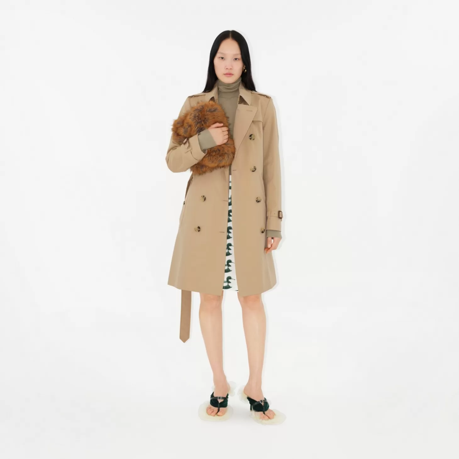 Burberry Mellanlång Chelsea Heritage Trench Coat*Kvinnor Kaffor och jackor | Trenchcoats