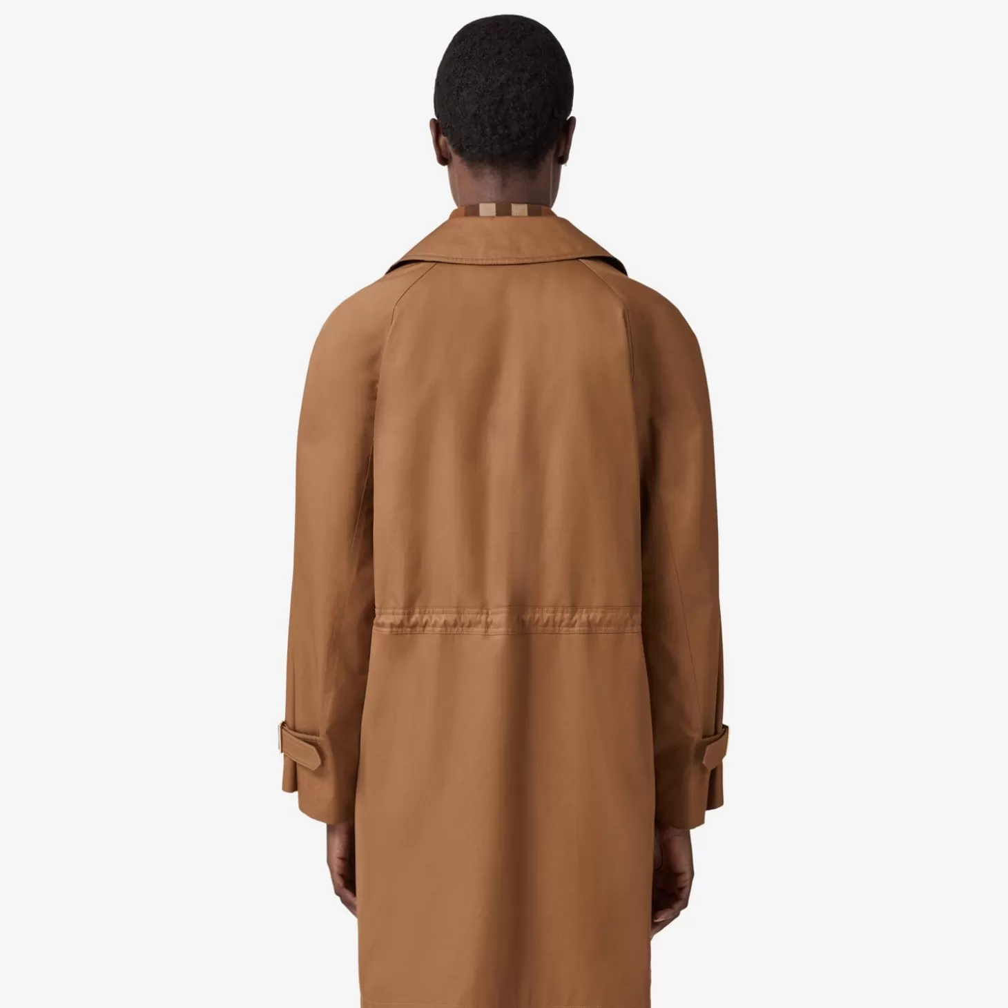 Burberry Mellanlångt rutig kavaj Gabardine Car Coat*Kvinnor Trenchcoats