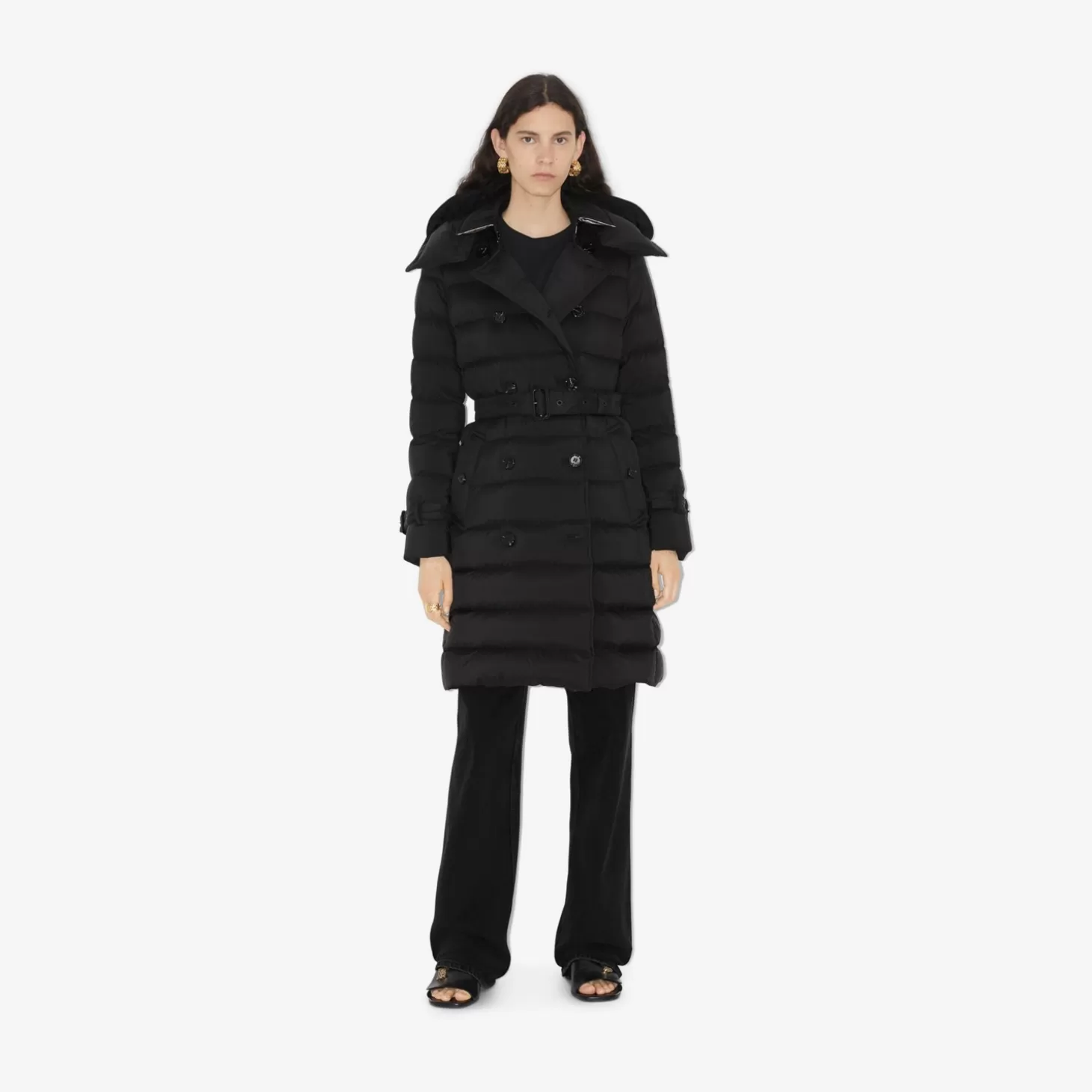 Burberry Nylon Puffer Coat*Kvinnor Pufferjackor | Kaffor och jackor