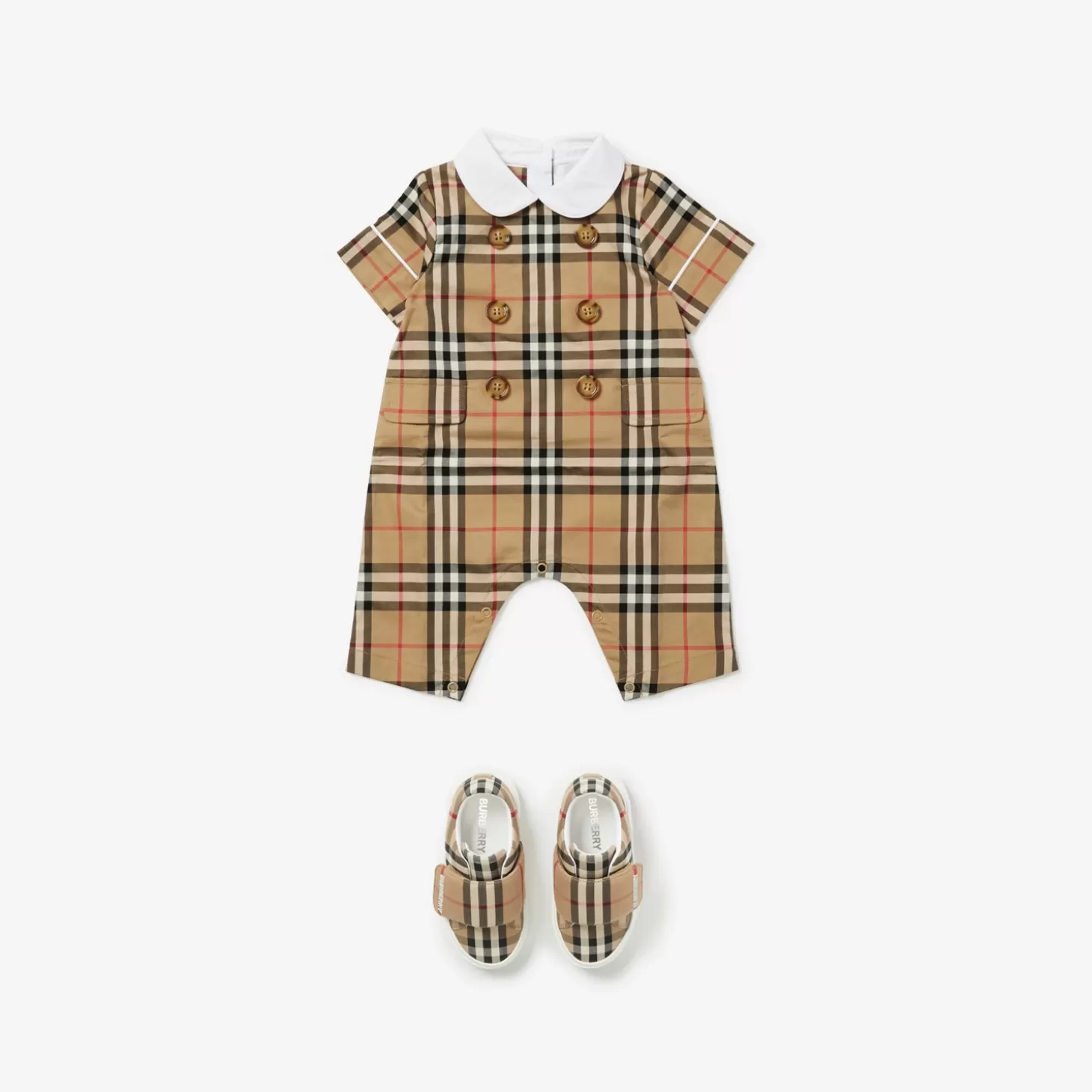 Burberry Playsuit i stretchig bomull*Barn Växer & Presentset | Bebispresenter