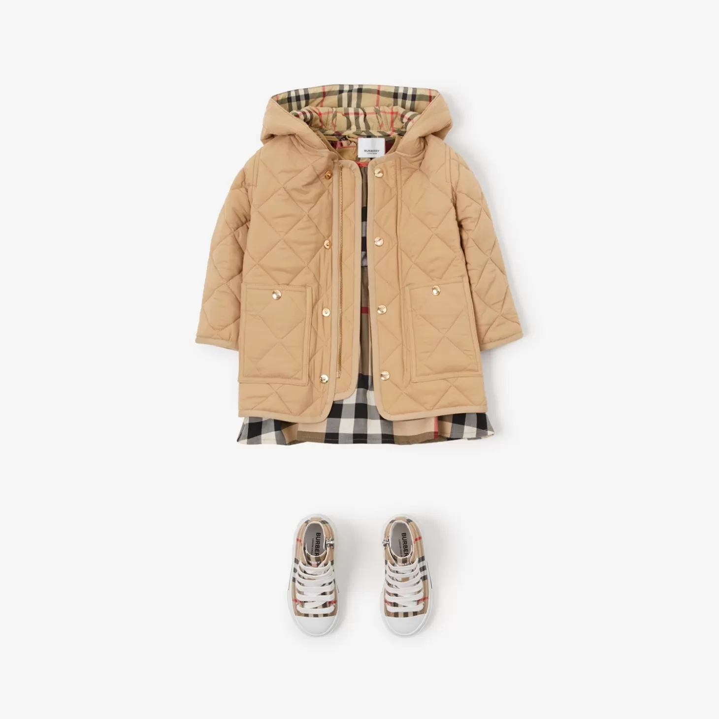 Burberry Quiltad nylonrock*Barn Bebispresenter | Kaffor och jackor